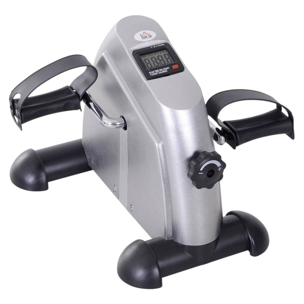 HOMCOM Pedaltrainer silber Metall B/H/T: ca. 39x31x40 cm