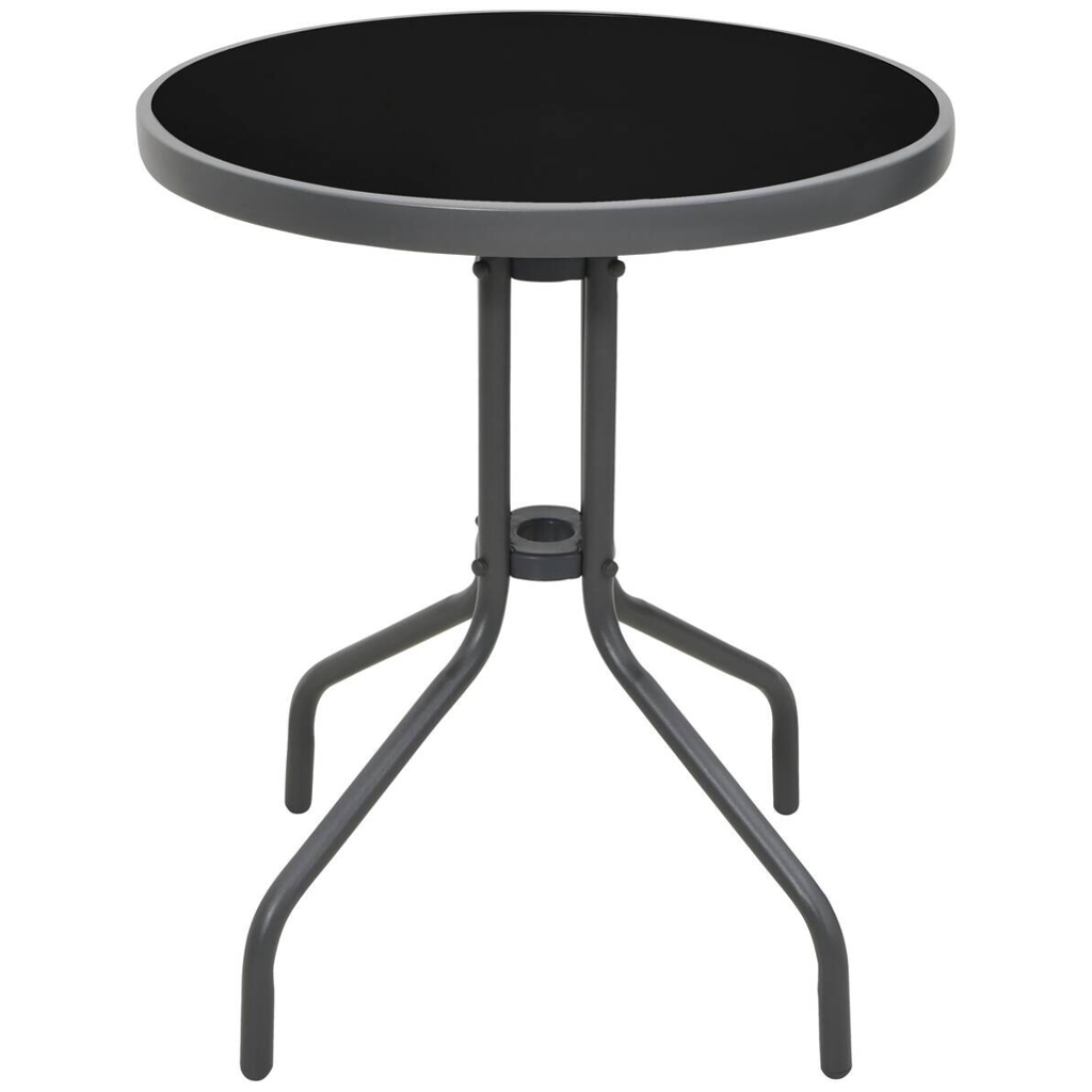 POCOline Gartentisch grau Stahl H/D: ca. 70x60 cm