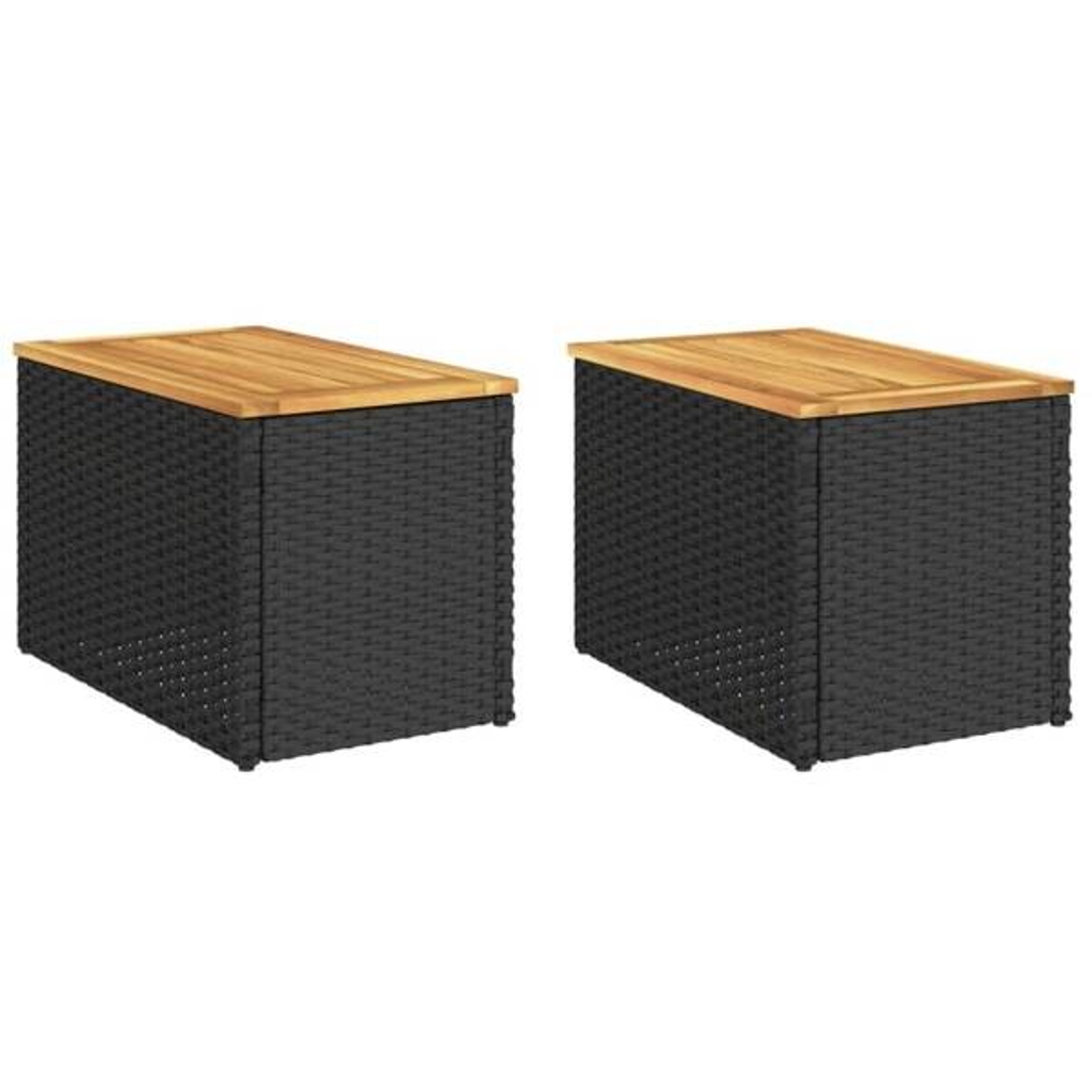 vidaXL Beistelltisch braun Kunststoff B/H/L: ca. 34x37x55 cm