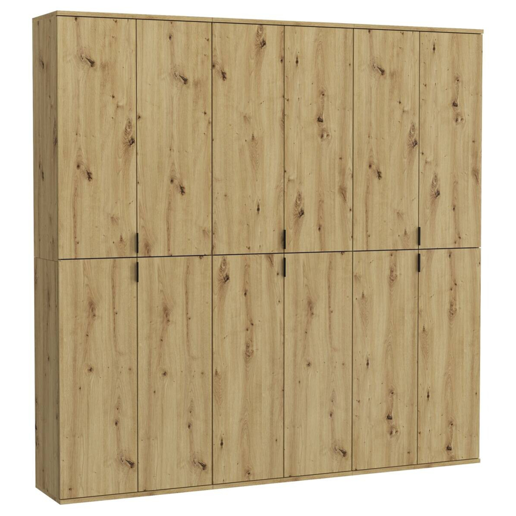 Garderobe PROJEKT Eiche Artisan Nachbildung B/H/T: ca. 183x193x34 cm