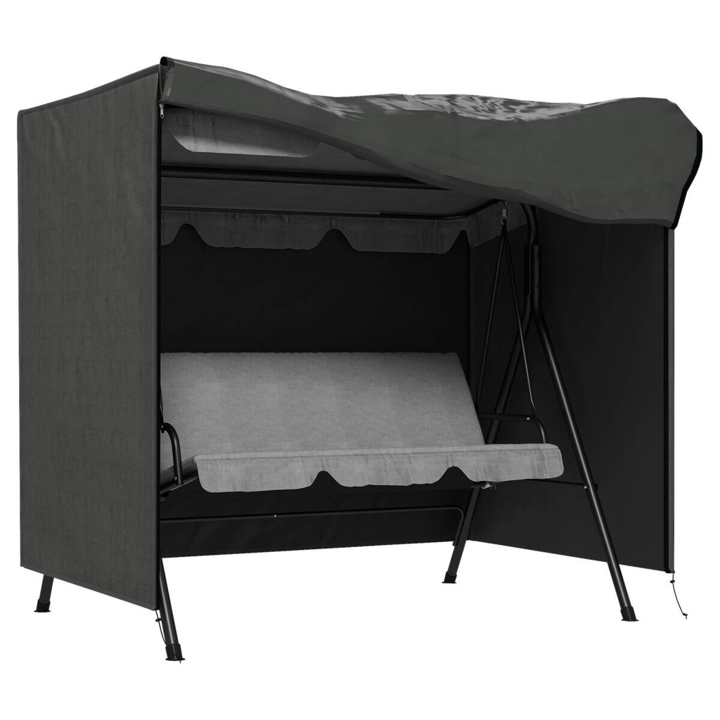Outsunny Abdeckplane dunkelgrau Polyester B/H/L: ca. 114x152x177 cm