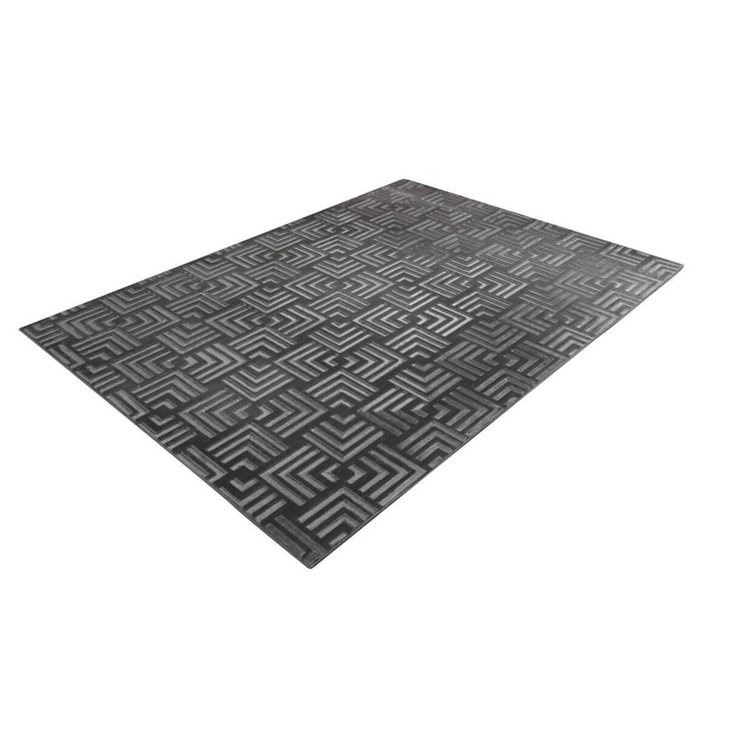 Kayoom Teppich Calma 325 anthrazit B/L: ca. 80x150 cm