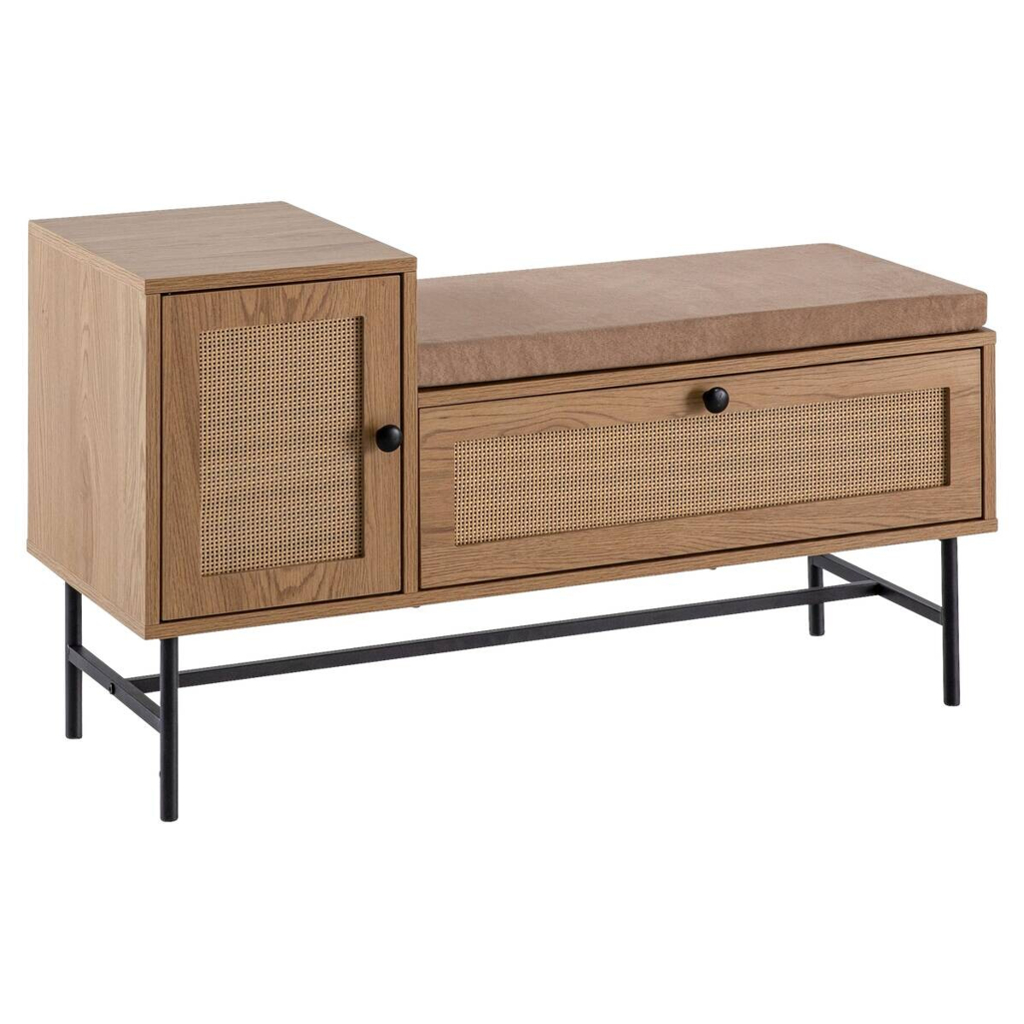 Schuhbank natur Eiche Optik B/H/T: ca. 100x60x38 cm