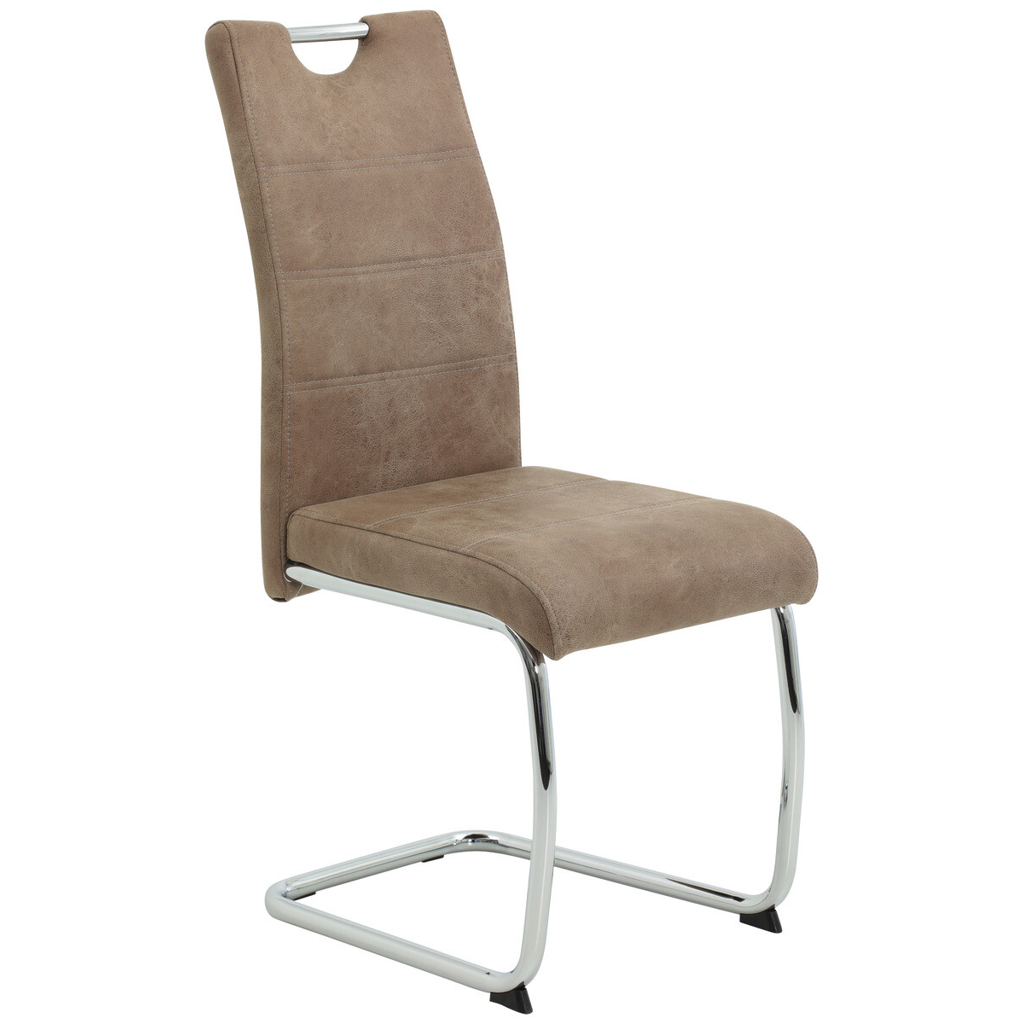 Schwingstuhl Flora beige Vintage Microfaser B/H/T: ca. 43x98x59 cm