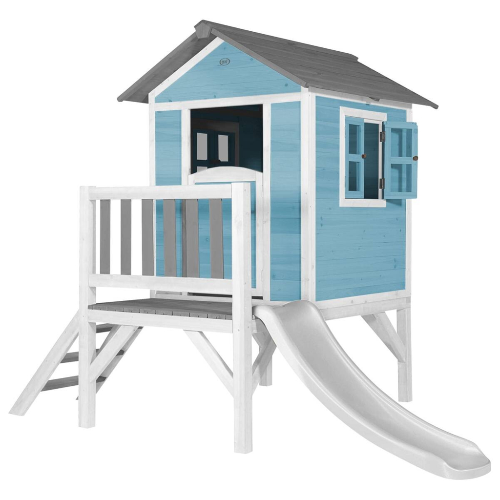 AXI Spielhaus Lodge XL blau B/H/L: ca. 240x189x167 cm