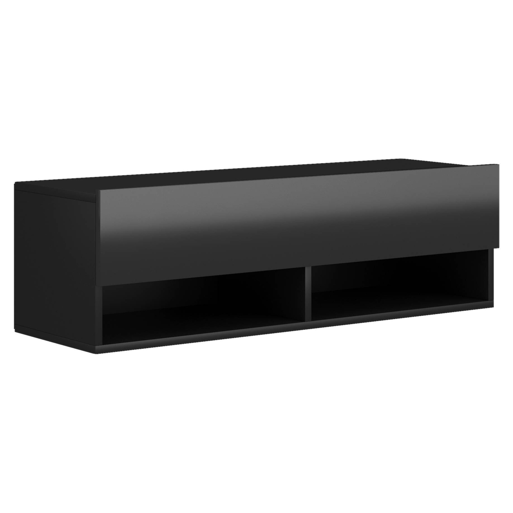 TV-Board Derby schwarz matt schwarz Hochglanz B/H/T: ca. 100x30x31 cm