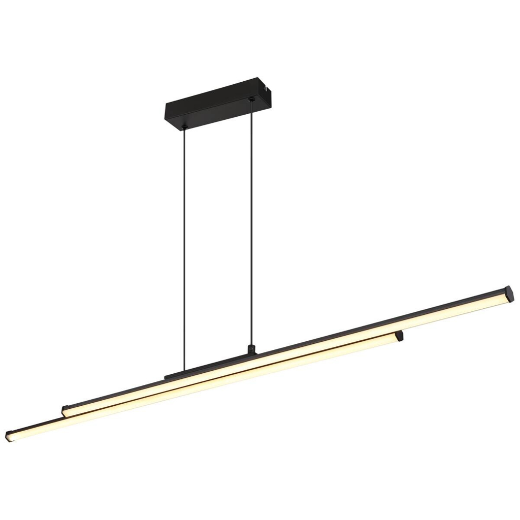 GLOBO LED-Deckenleuchte KIRINA 67342-24H schwarz Kunststoff Metall B/H/L: ca. 6x120x110 cm 1 Brennstellen