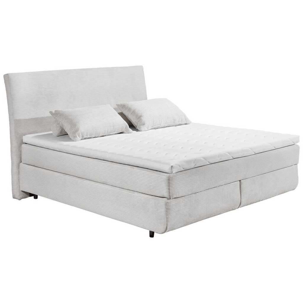 Boxspringbett Marbella Silbergrau Liegefläche B/L: ca. 180x200 cm
