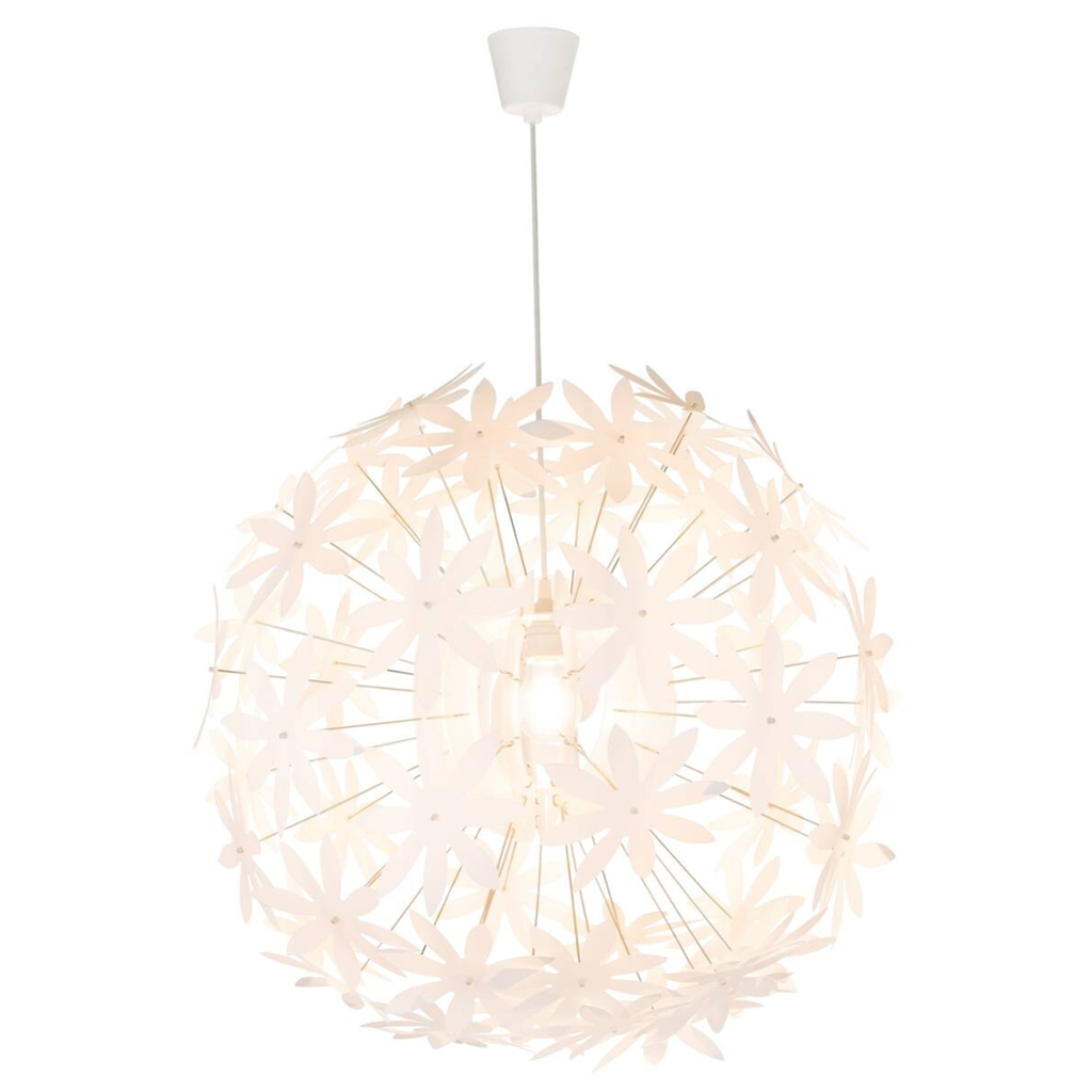 GLOBO Pendelleuchte 15024 weiß Kunststoff H/D: ca. 150x60 cm E27 1 Brennstellen