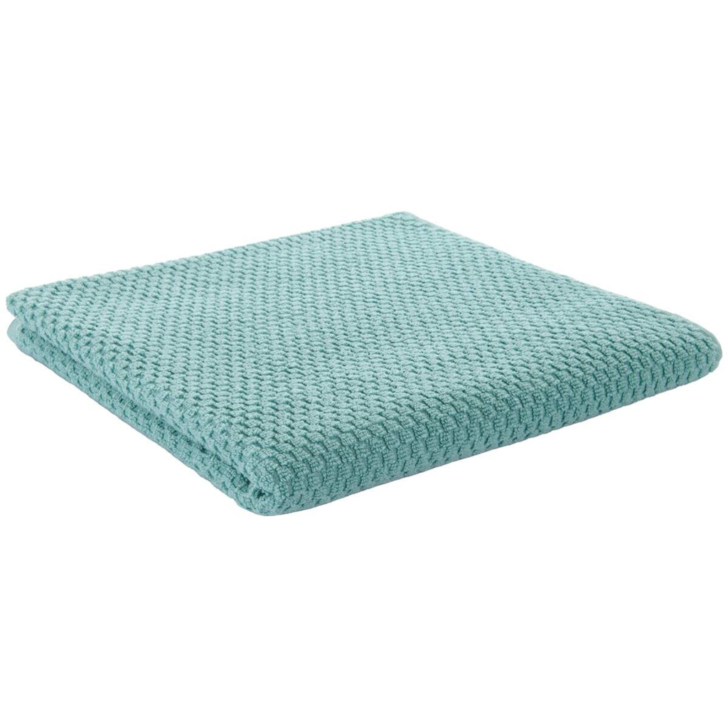 POCOline Duschtuch Popcorn grün Baumwolle B/L: ca. 70x140 cm