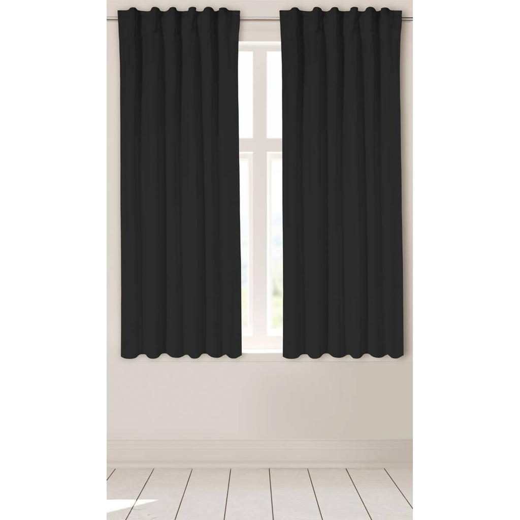 Thermovorhang Kiruna schwarz B/L: ca. 140x175 cm