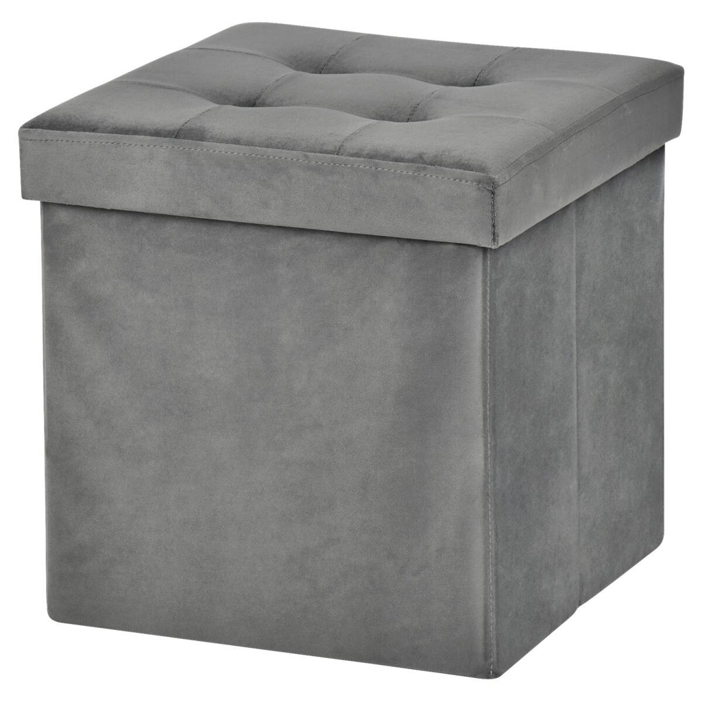 POCOline Sitzhocker grau B/H/L: ca. 38x38x38 cm