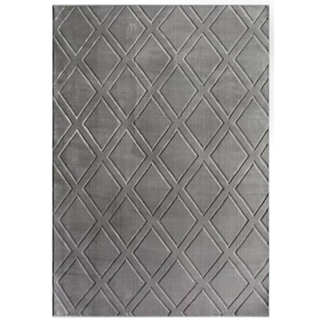 Teppich Monaco grau B/L: ca. 120x160 cm