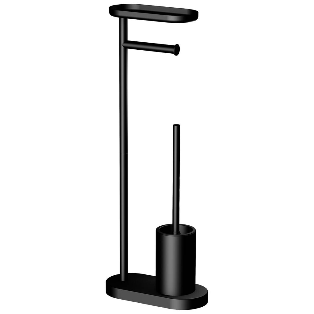 POCOline Stand-WC-Garnitur schwarz Edelstahl