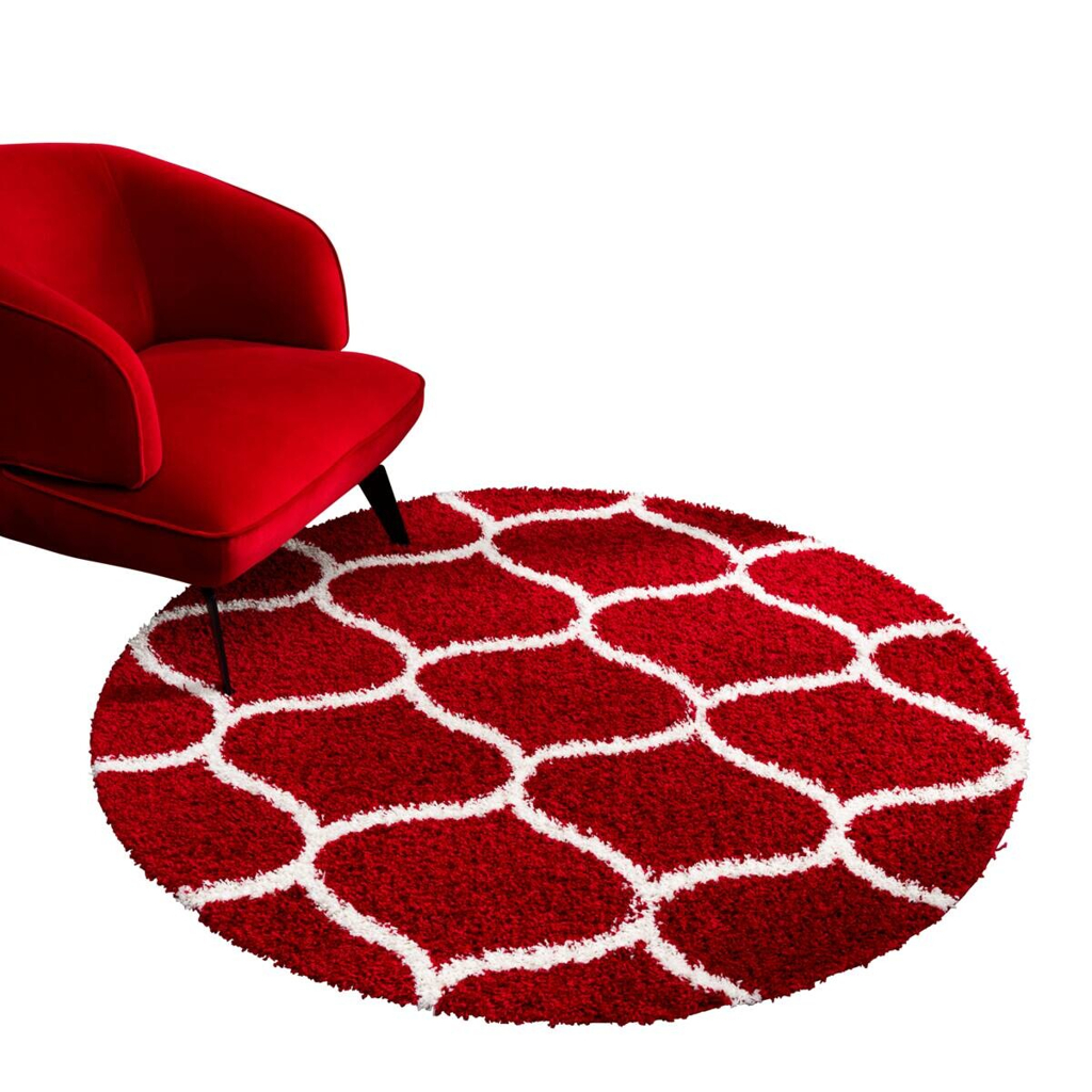 Hochflorteppich MADRID rot D: ca. 200 cm