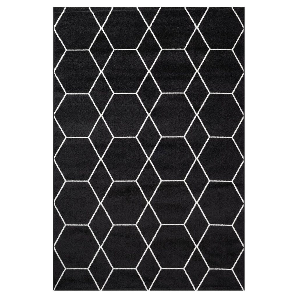 Sanat Teppich Trellis schwarz B/L: ca. 80x150 cm