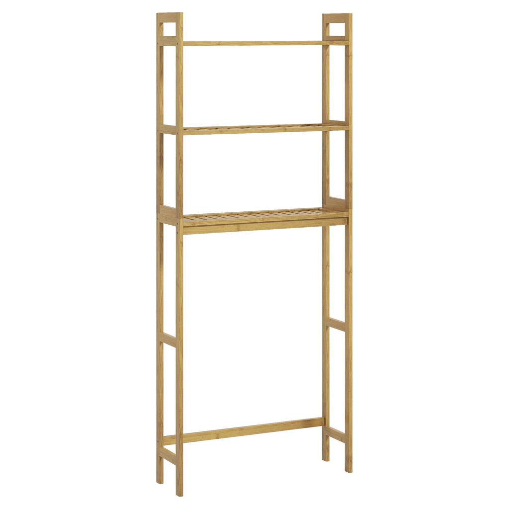 Badregal natur Bambus B/H/L: ca. 20x68x165 cm