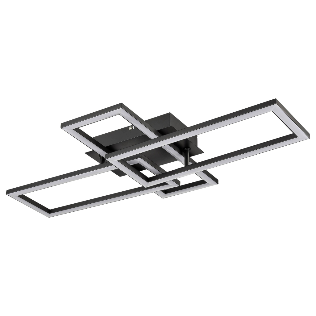 Nolo Deckenleuchte Tahnee schwarz Kunststoff B/H/L: ca. 35x8x64 cm