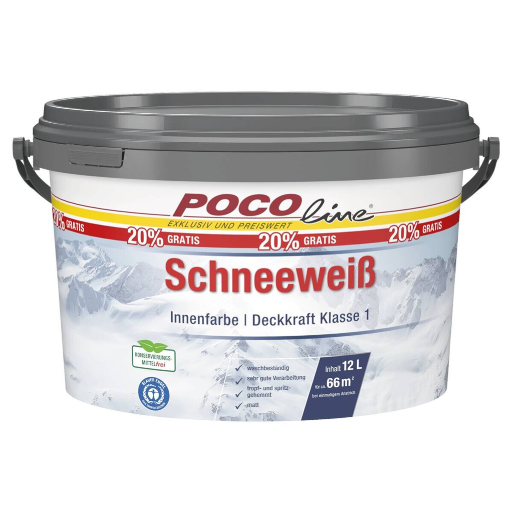 Raumfarbe Schneeweiß weiß ca. 12 l