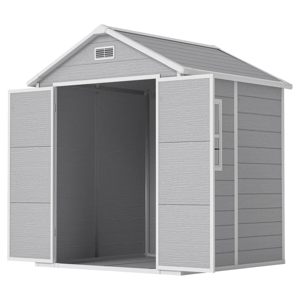 Outsunny Gartenhaus grau B/H/L: ca. 151x219x182 cm