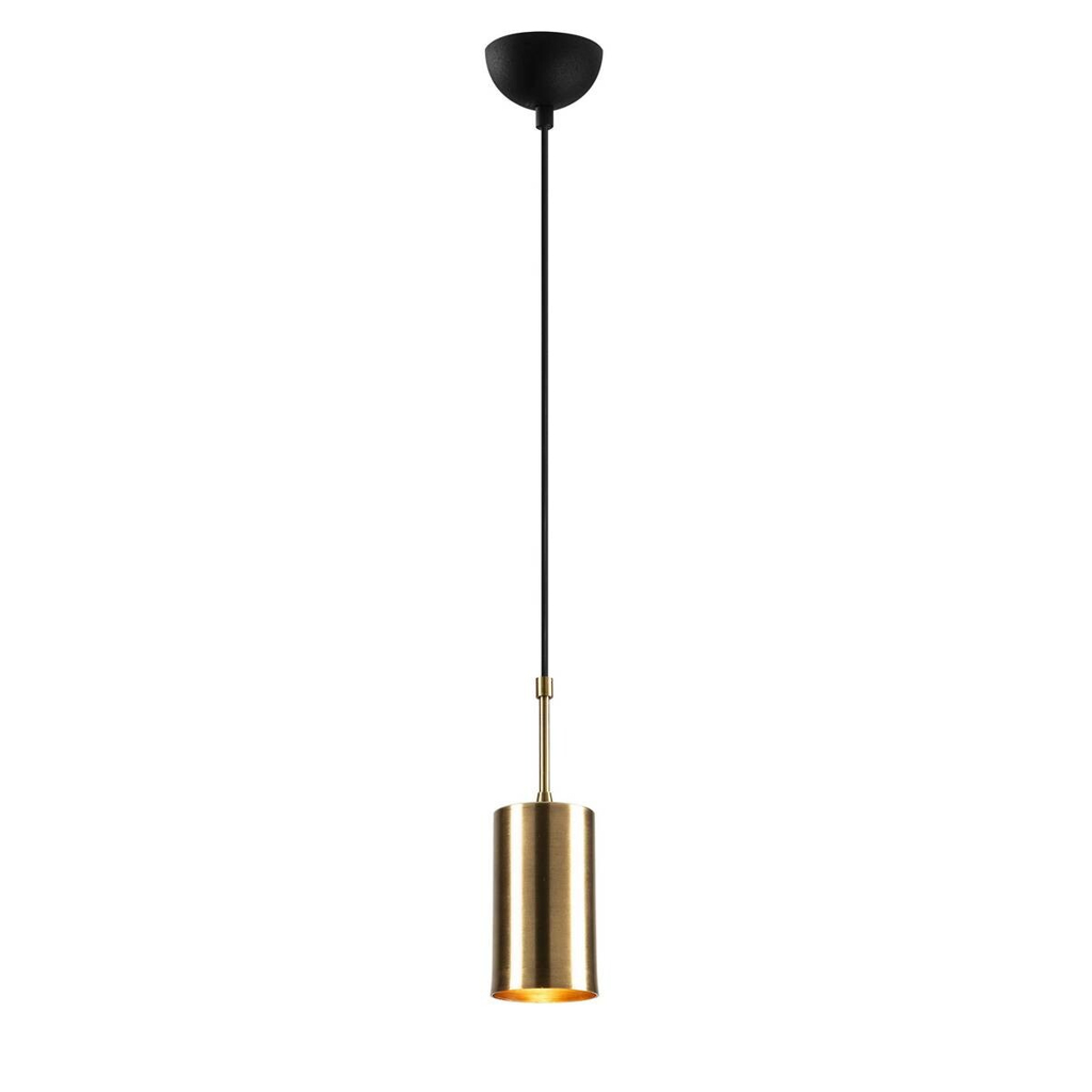 Opviq Pendelleuchte Kem schwarz gold Metall B/H/T/L/D: ca. 9x124x9x9x9 cm E27 1 Brennstellen