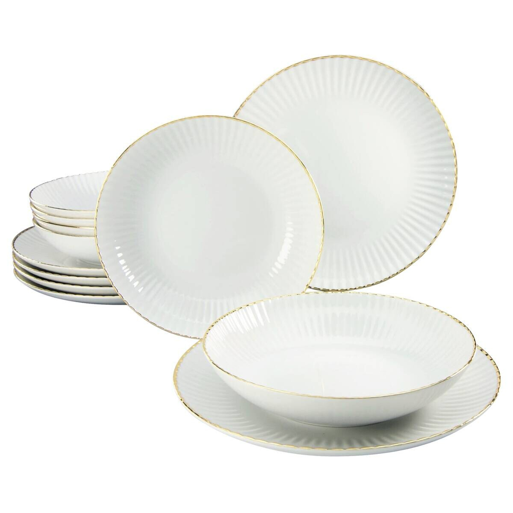CreaTable Tafelservice Allegra Goldband