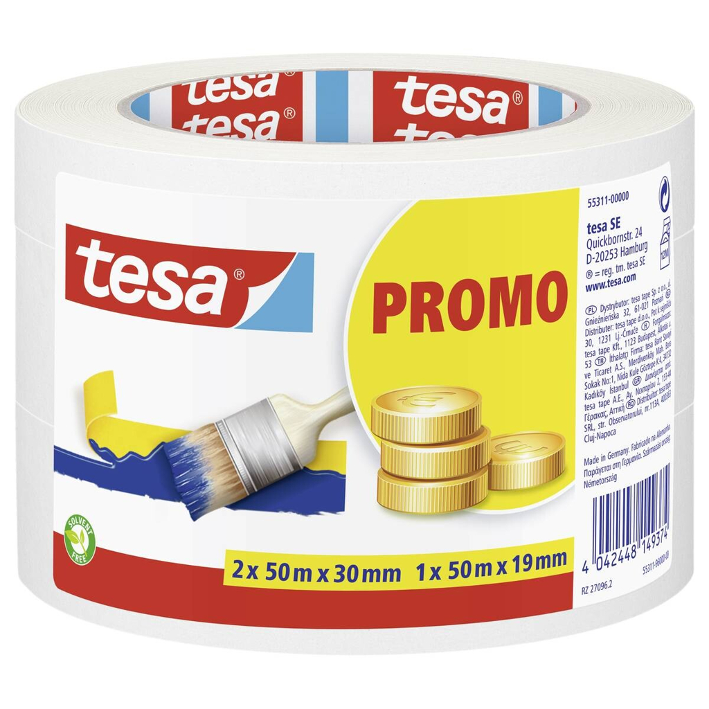 tesa Malerbandset Basic 3 tlg.