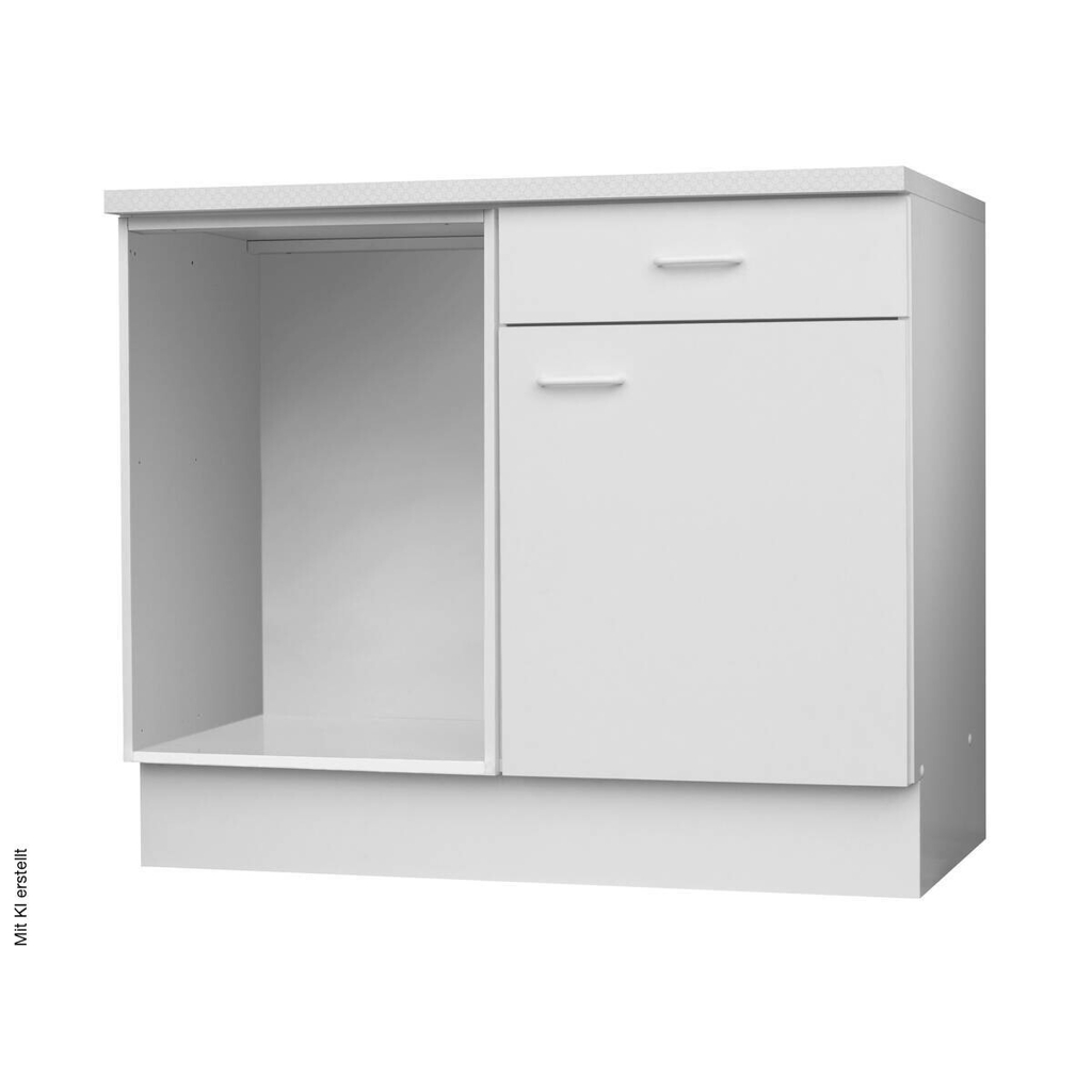 Eckunterschrank weiß matt B/H/T: ca. 110x85x60 cm