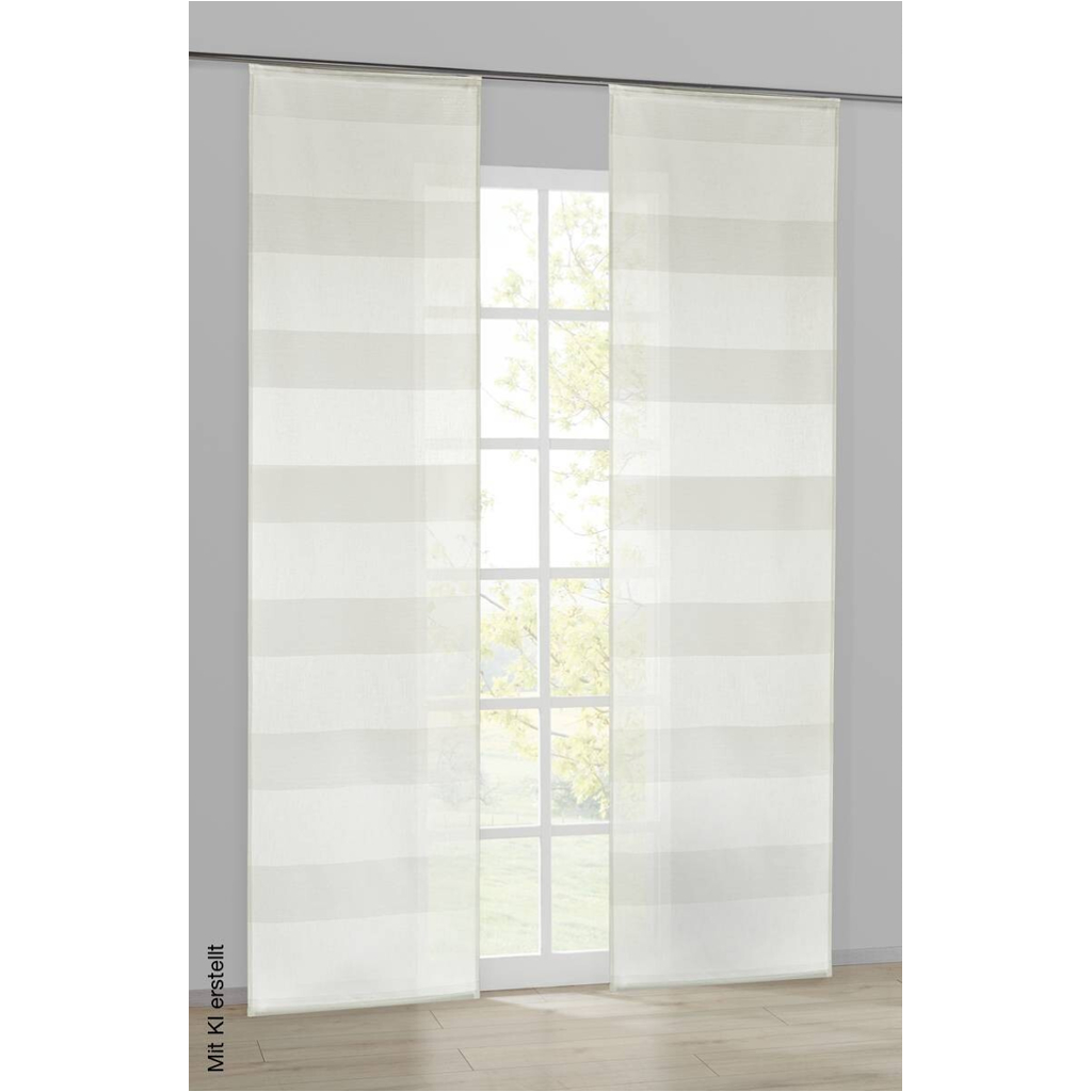 POCOline Schiebevorhang Andrea weiß B/L: ca. 60x245 cm