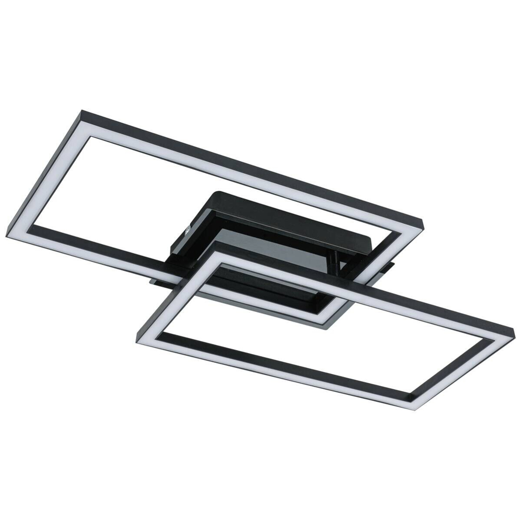 Nolo LED-Deckenleuchte Lenna schwarz Kunststoff B/H/L: ca. 50x6,5x29 cm