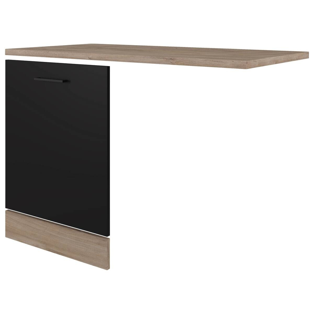 Geschirrspüler- Frontset Capri schwarz matt B/H/T: ca. 110x85x60 cm