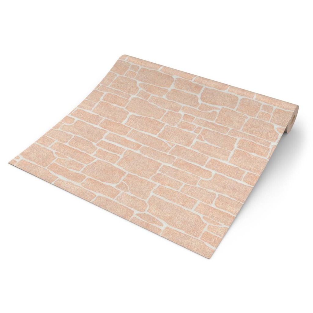 Erismann Vliestapete Steinoptik hellbraun B/L: ca. 53x1005 cm