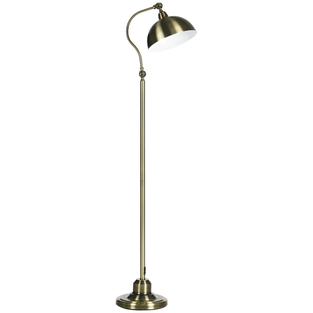 HOMCOM Stehlampe bronze Metall B/H/T: ca. 25,5x152x42 cm