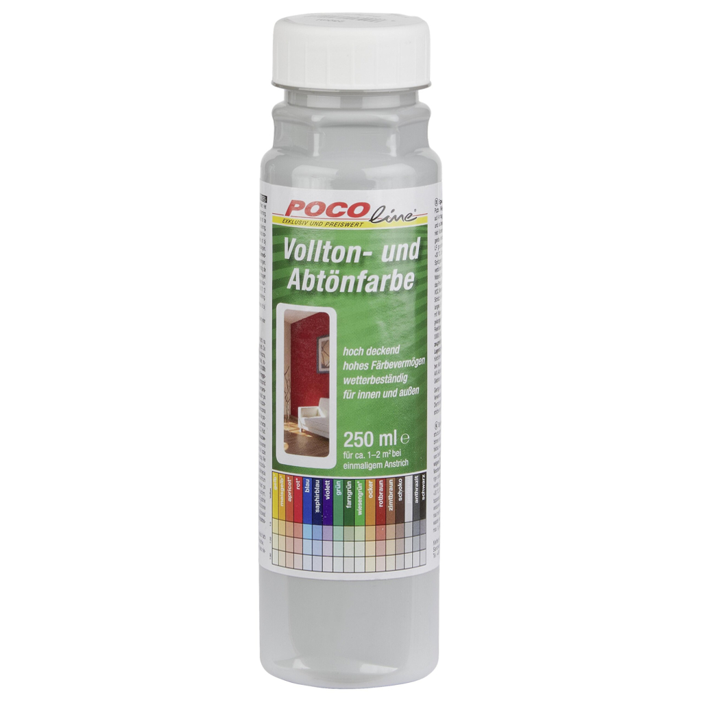 POCOline Vollton- und Abtönfarbe perlgrau ca. 0,25 l
