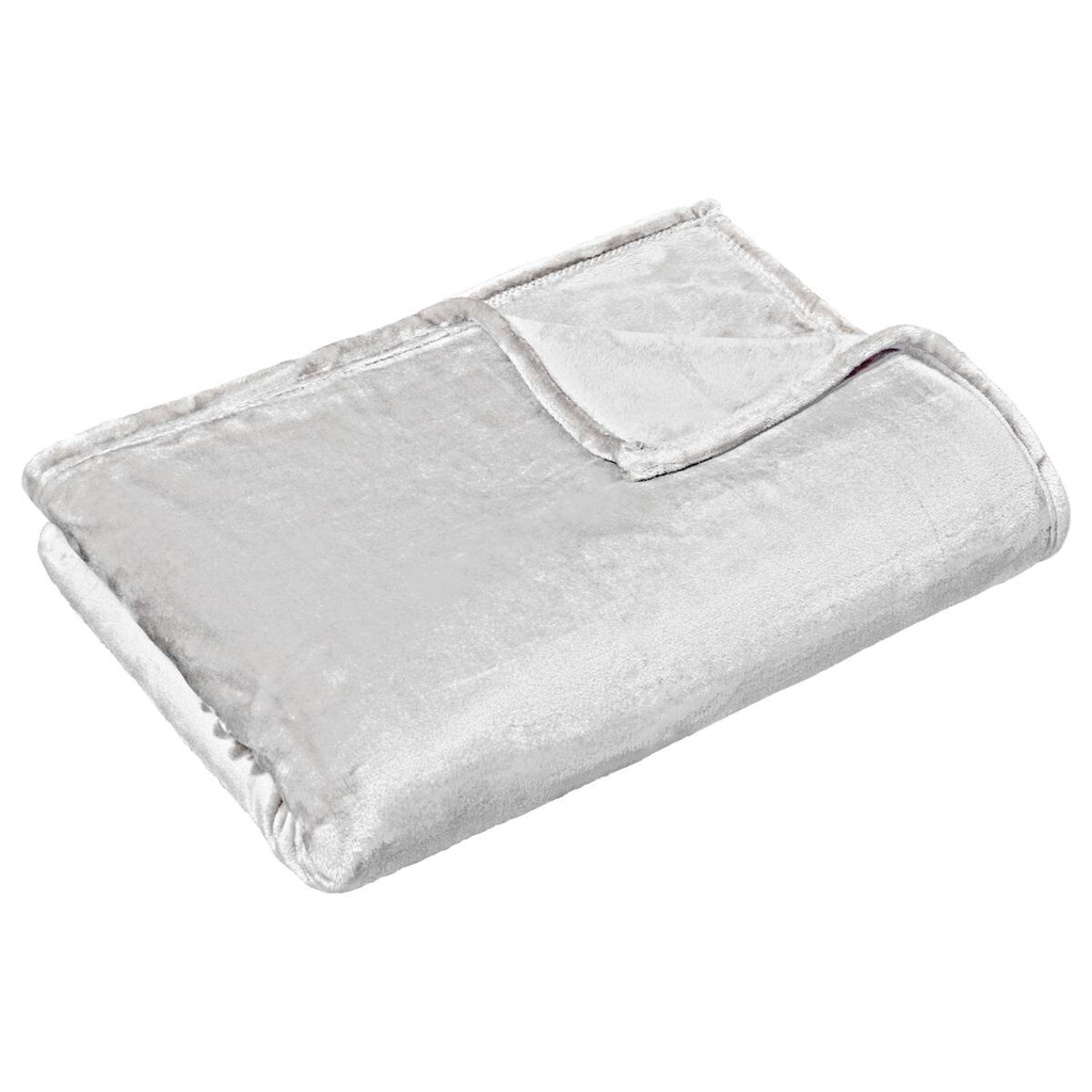 Wohndecke Cashmere touch silber Polyester B/L: ca. 140x180 cm