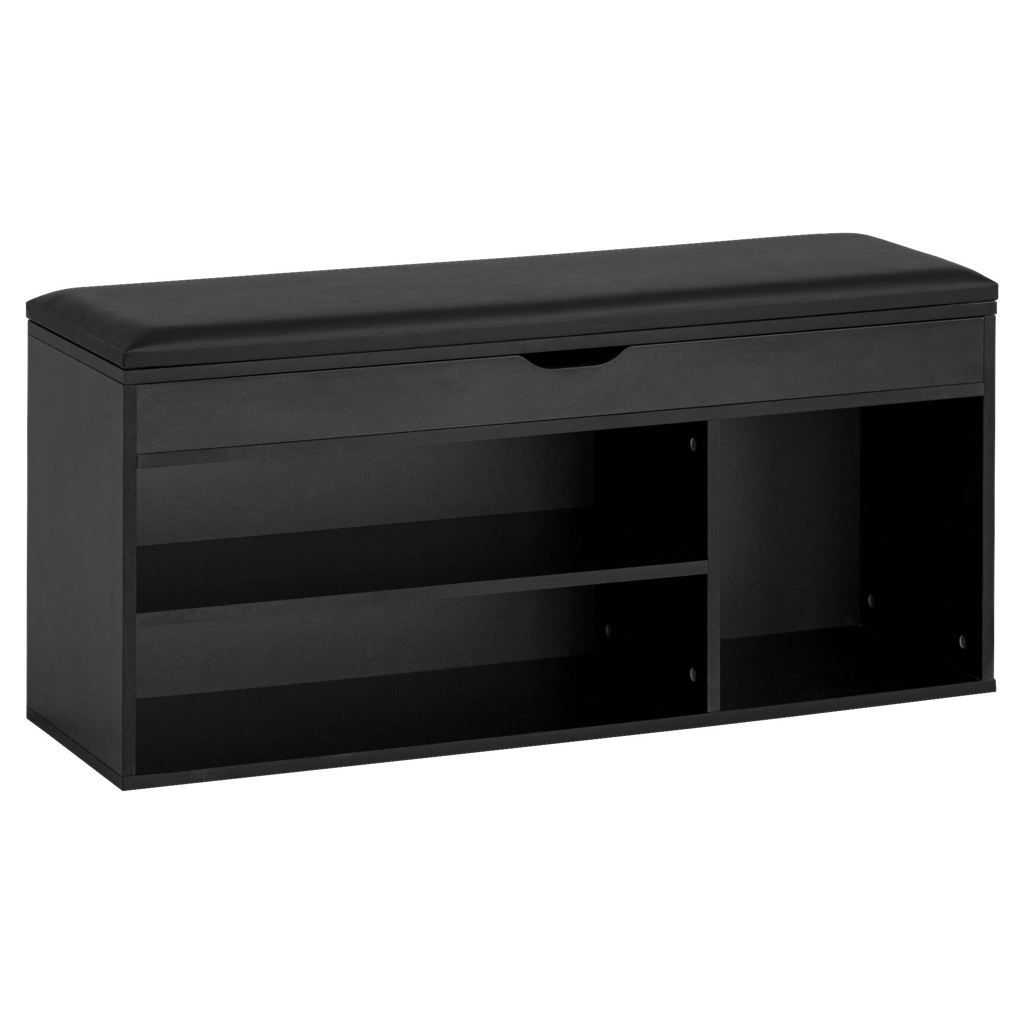 Schuhbank schwarz B/H/T: ca. 104x51x32 cm