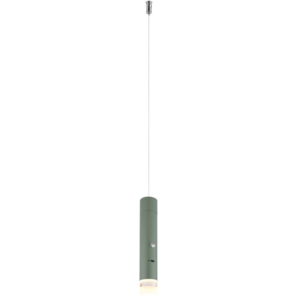 GLOBO LED-Hängeleuchte klar grün Acryl Metall H/D: ca. 120x3,8 cm 1 Brennstellen