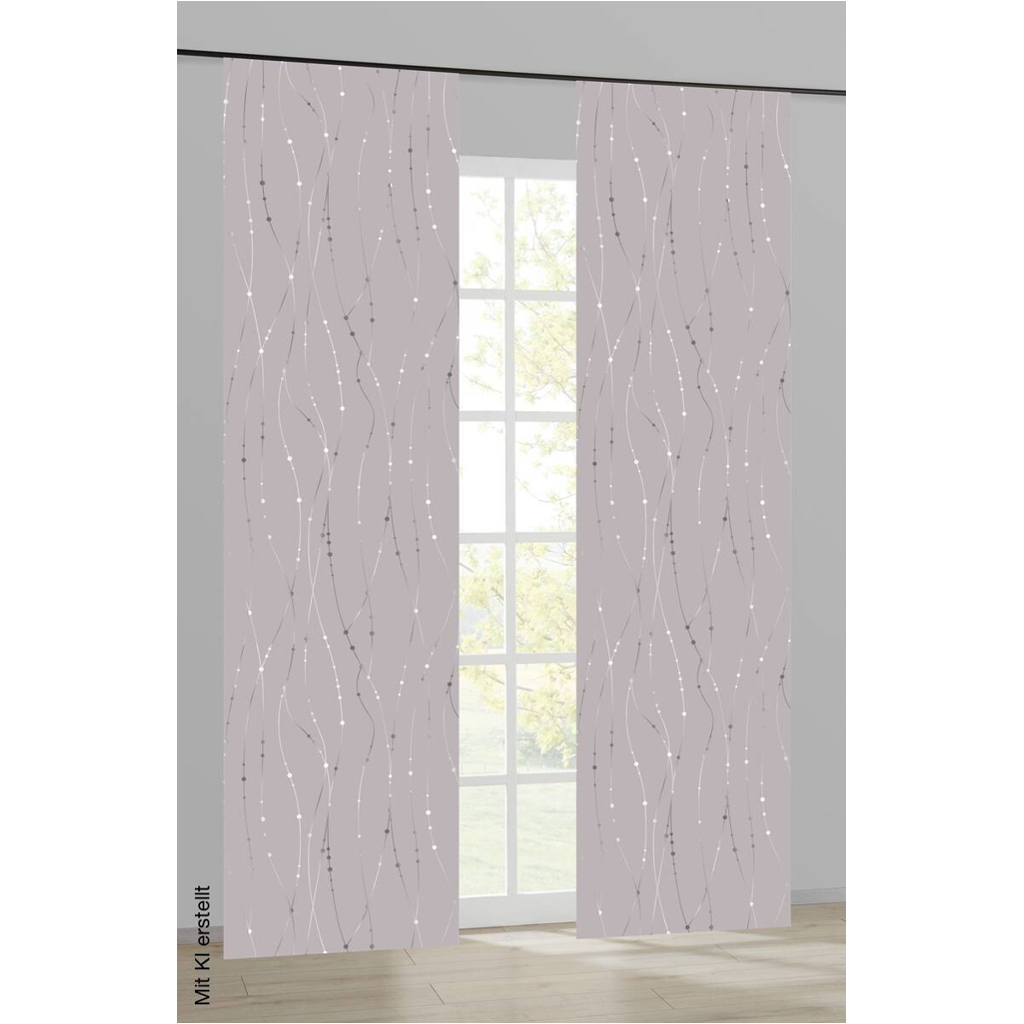 Schiebevorhang New Point silber B/L: ca. 60x245 cm