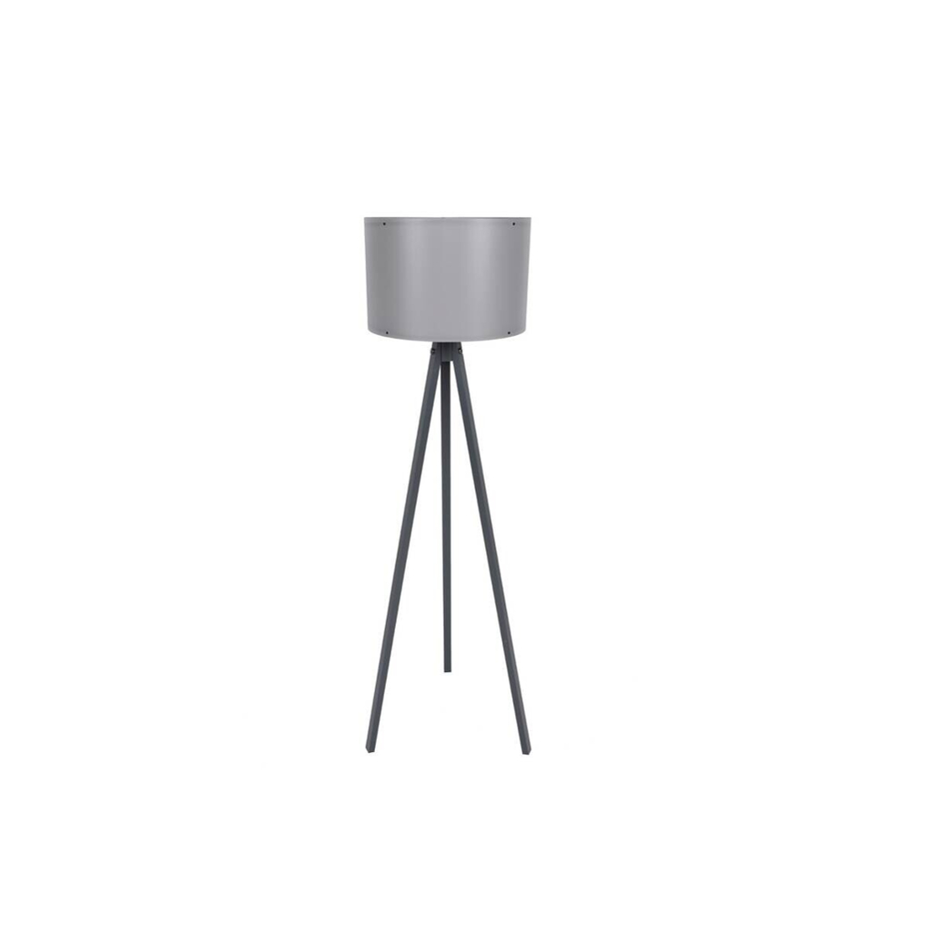 Opviq Stehlampe grau Polypropylen MDF B/H/L: ca. 38x145x38 cm E27 1 Brennstellen