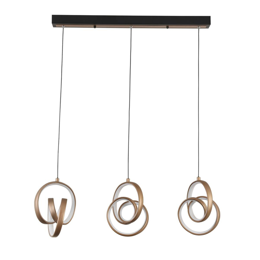 Nolo LED-Pendelleuchte Tamara Cappuccino B/H/L: ca. 75x18x120 cm