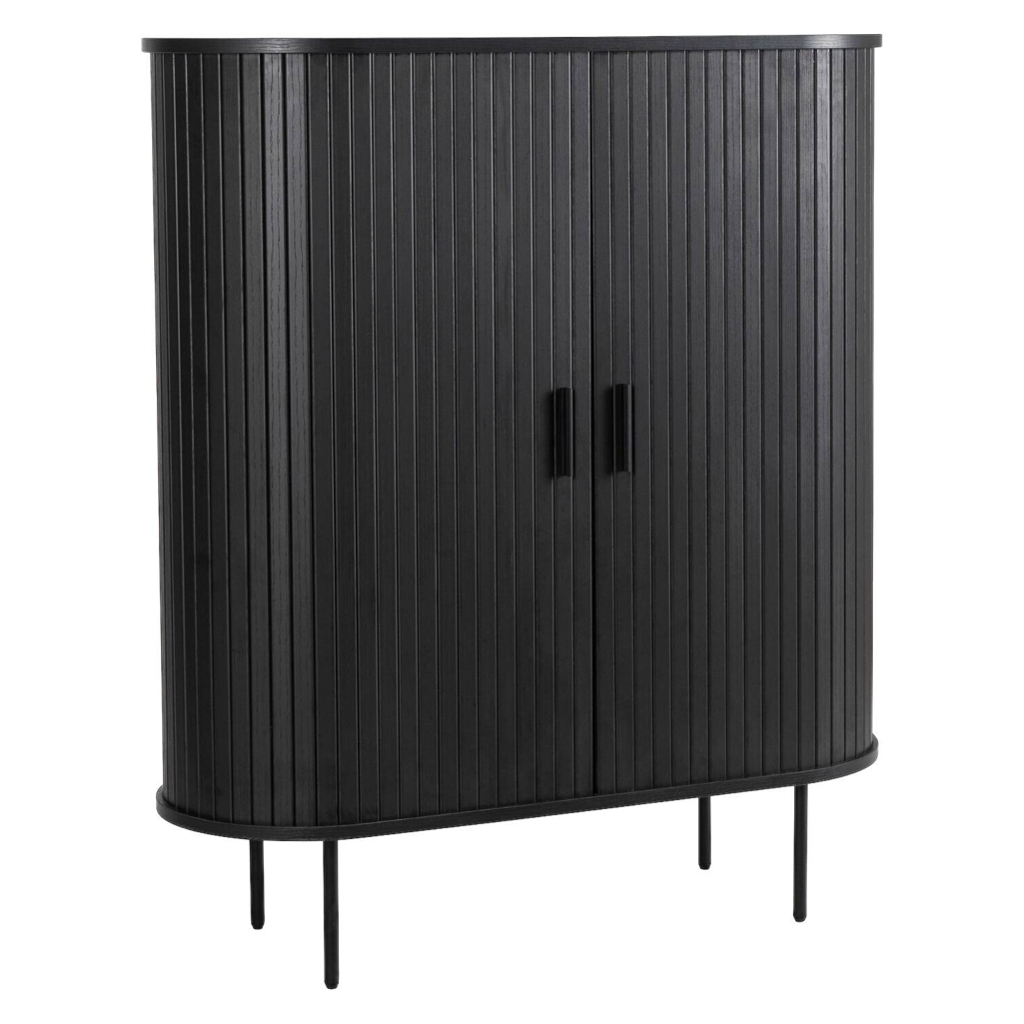 Kommode SELVA schwarz B/H/T: ca. 100x118x40 cm