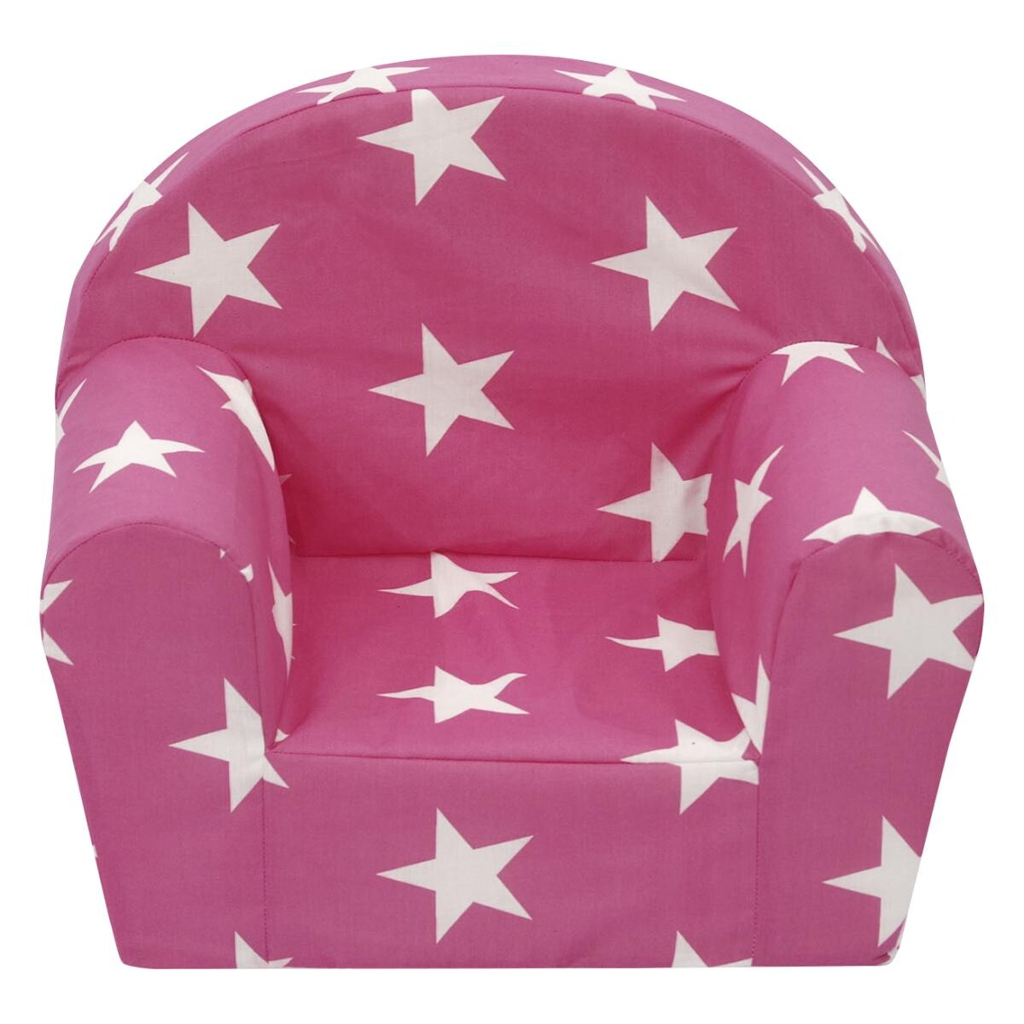 Kindersessel Laura pink weiß B/H/T: ca. 44x53x36 cm