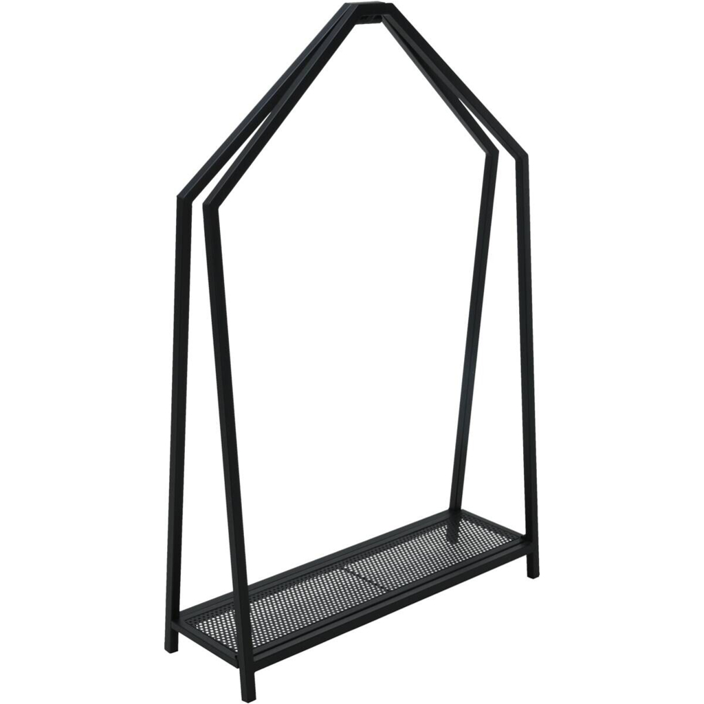 Kaminholzständer schwarz B/T/L: ca. 78,5x24x117,5 cm