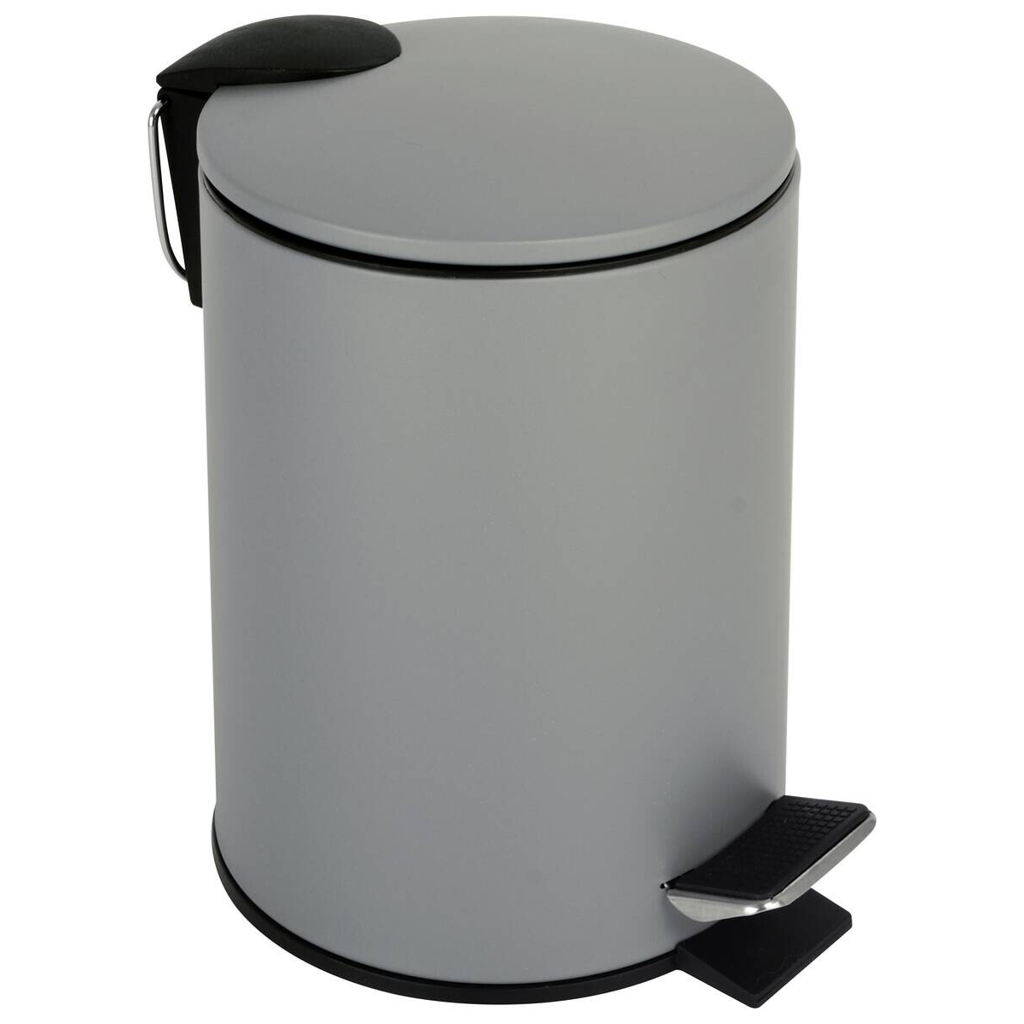 Kosmetikeimer grau Edelstahl ca. 2,6 l