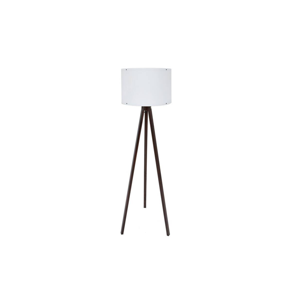 Opviq Stehlampe weiß schwarz MDF Polypropylen B/H/L: ca. 38x145x38 cm E27 1 Brennstellen