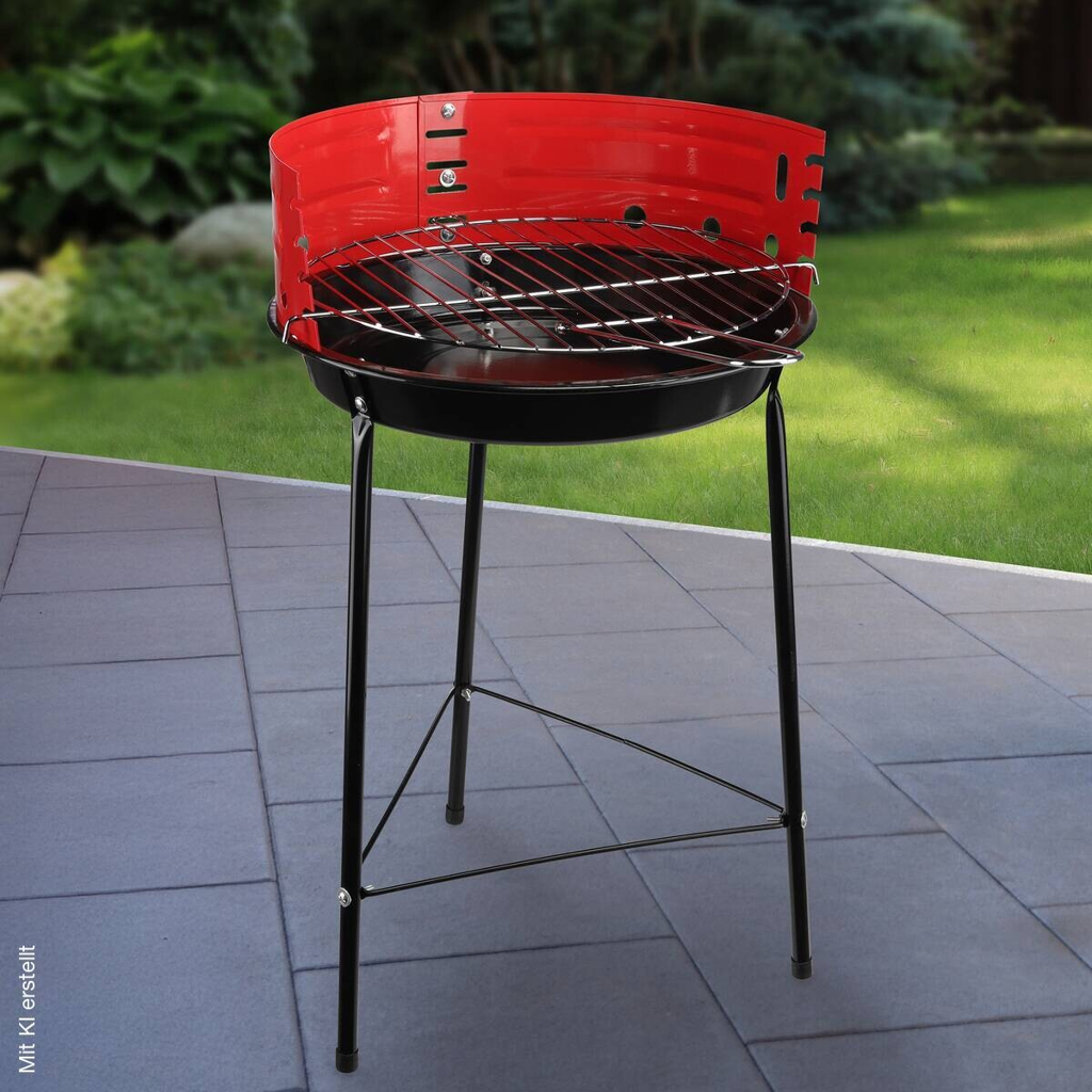 Grill Stahl H/D: ca. 56x33 cm