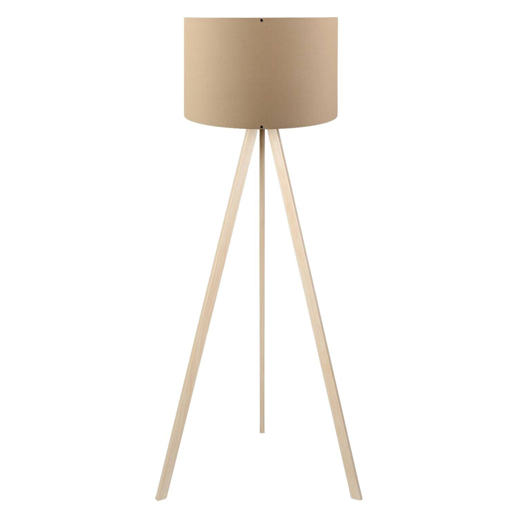Opviq Stehlampe AYD-1518 Eiche beige PVC B/H/T/L/D: ca. 38x140x38x38x38 cm E27 1 Brennstellen
