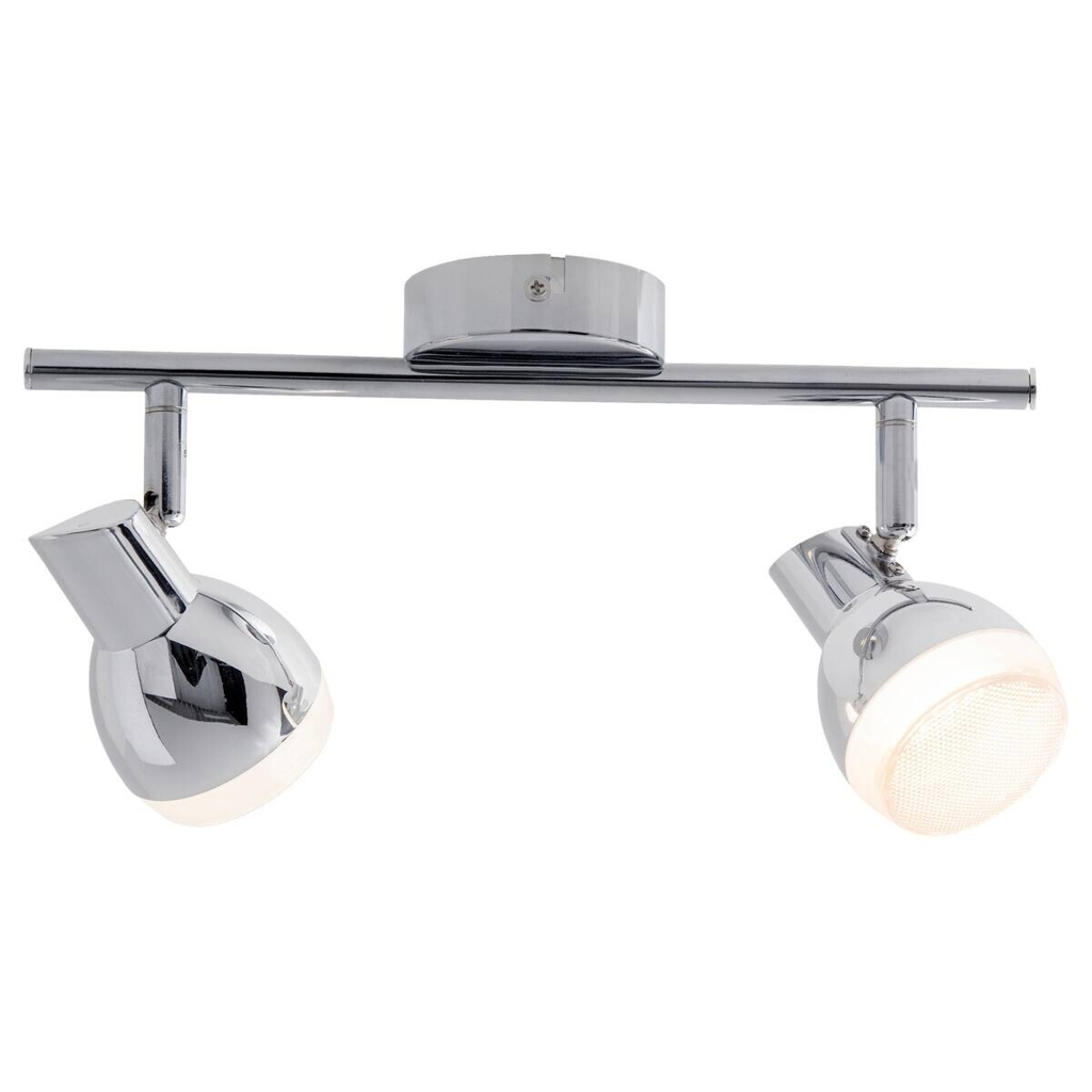 Näve Leuchten LED-Spot Chrom Kunststoff Metall B/H/T: ca. 30x13x8 cm 2 Brennstellen
