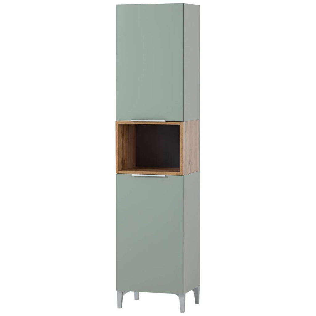 Hochschrank Smilla Pistazie Eiche Landhaus Nachbildung B/H/T: ca. 40,2x175,5x31,9 cm