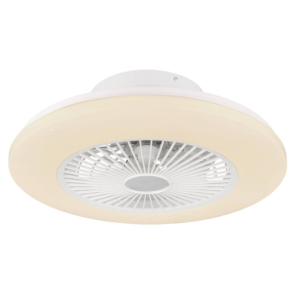GLOBO LED-Deckenventilator weiß Opal H/D: ca. 16x52,5 cm max. 30 W